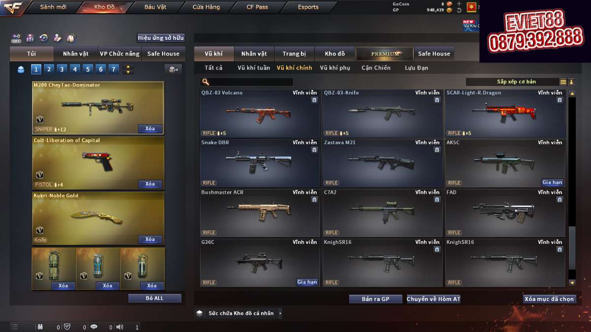 shop acc cf uy tin gia re
